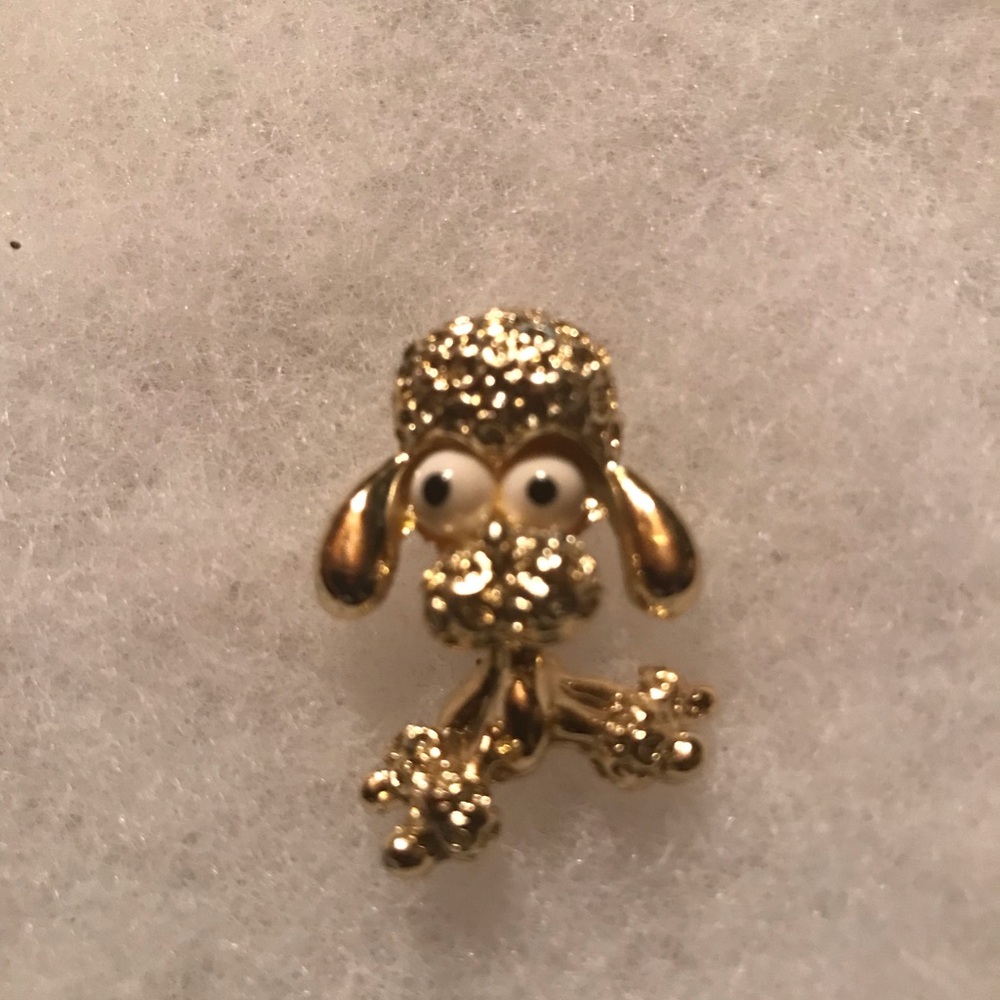 Vintage Silvertone puppy brooch